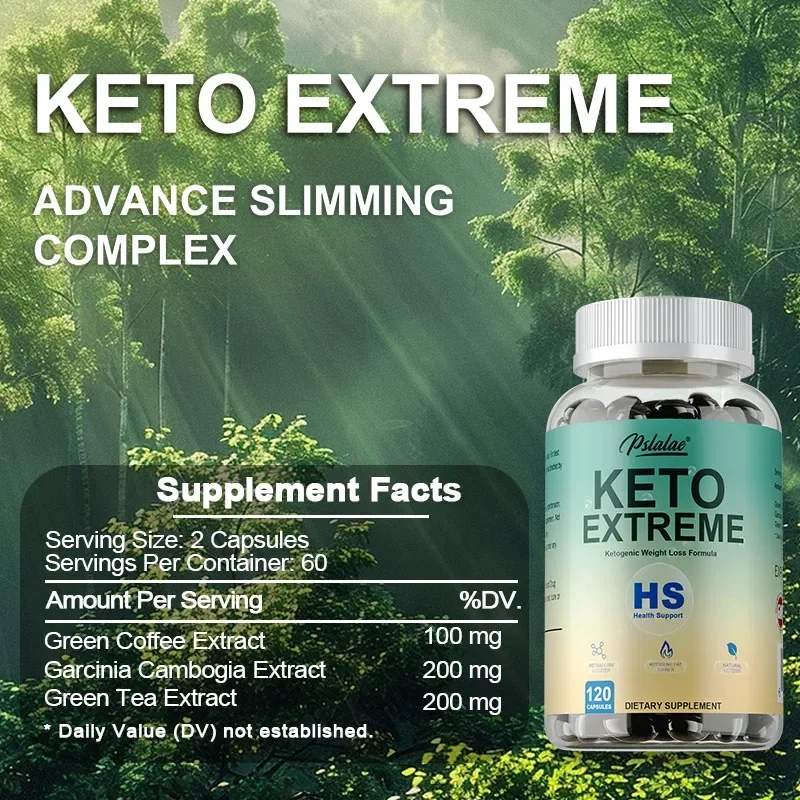 Keto Capsules - Weight Control, Flat Belly, Deep Cleansing and Detoxification, Energy, Fat Burning, Appetite Suppression