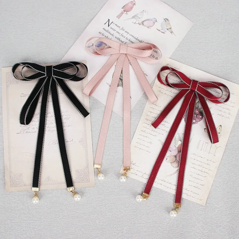 

Милая и очаровательная женская брошь-бант с цветной лентой, брошь-бабочка для школьниц, аксессуар для рубашки.