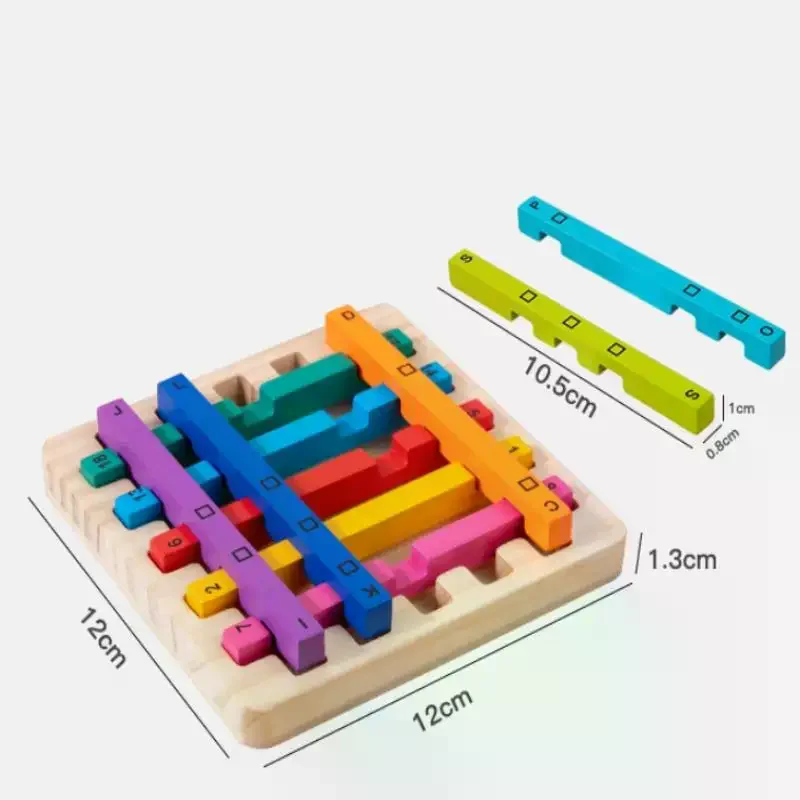 Bastoncini decimali colorati Sussidi didattici Montessori Apprendimento della matematica Puzzle Giocattoli per l'educazione della prima infanzia della scuola materna