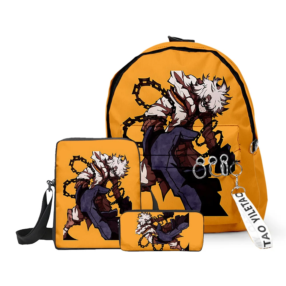 

Cartoon Popular Gachiakuta 3D Print 3pcs/Set pupil School Bags Oxford Key Chain Backpack Inclined shoulder bag Pencil Case