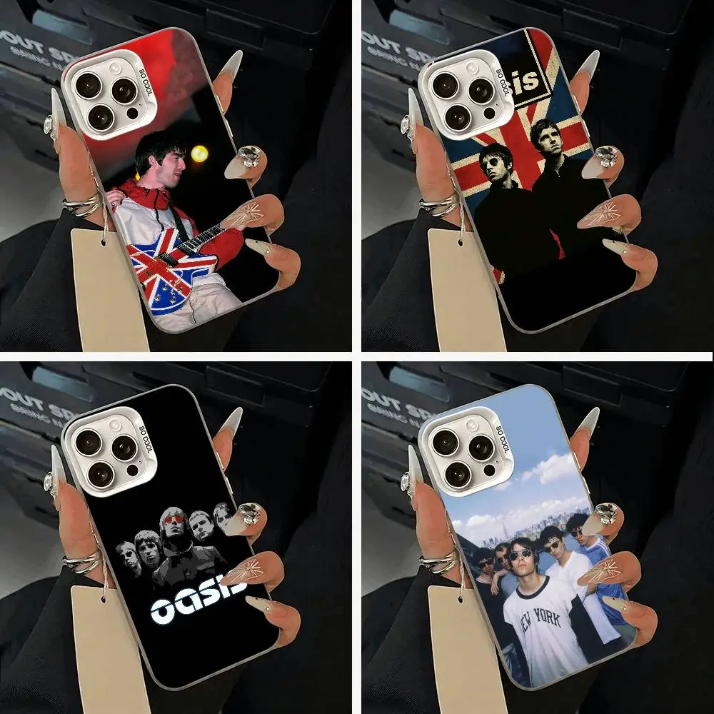 

Britpop-Oasis-L-Liam -Gallagher Phone Case For iPhone 11 12 13 14 15 16Pro Max Plus white Sliver Phone Cover