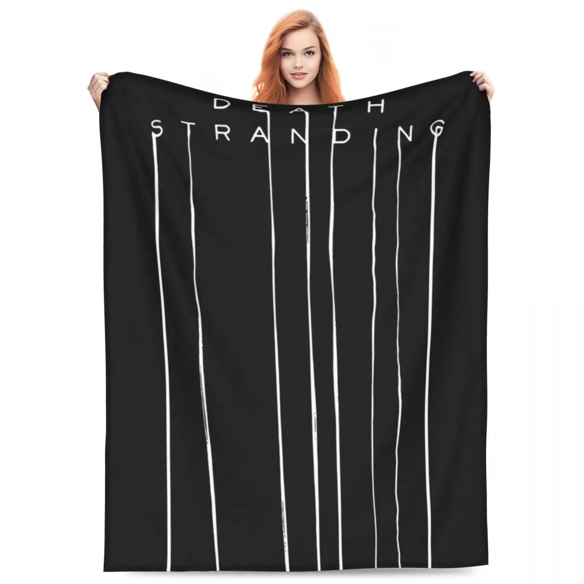 White Death Stranding Game For Fans Blanket Flannel Sofa Throw Blanket Super Soft for Home Bedroom Throws Bedspread Quilt