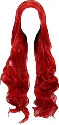 Red Long Wig for Girls Women Cosplay Wig for Aquaman Mera Heat Resistant Synthetic Wig for Halloween Cosplay Party
