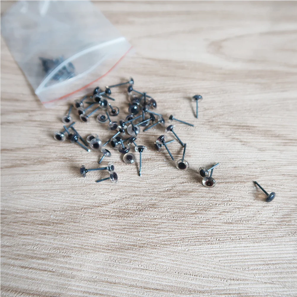 

200Pairs Transparent Animal Quality Plastic Eyes for Art Models 6Mm Enhanced Detail Craft Lovers Favorite