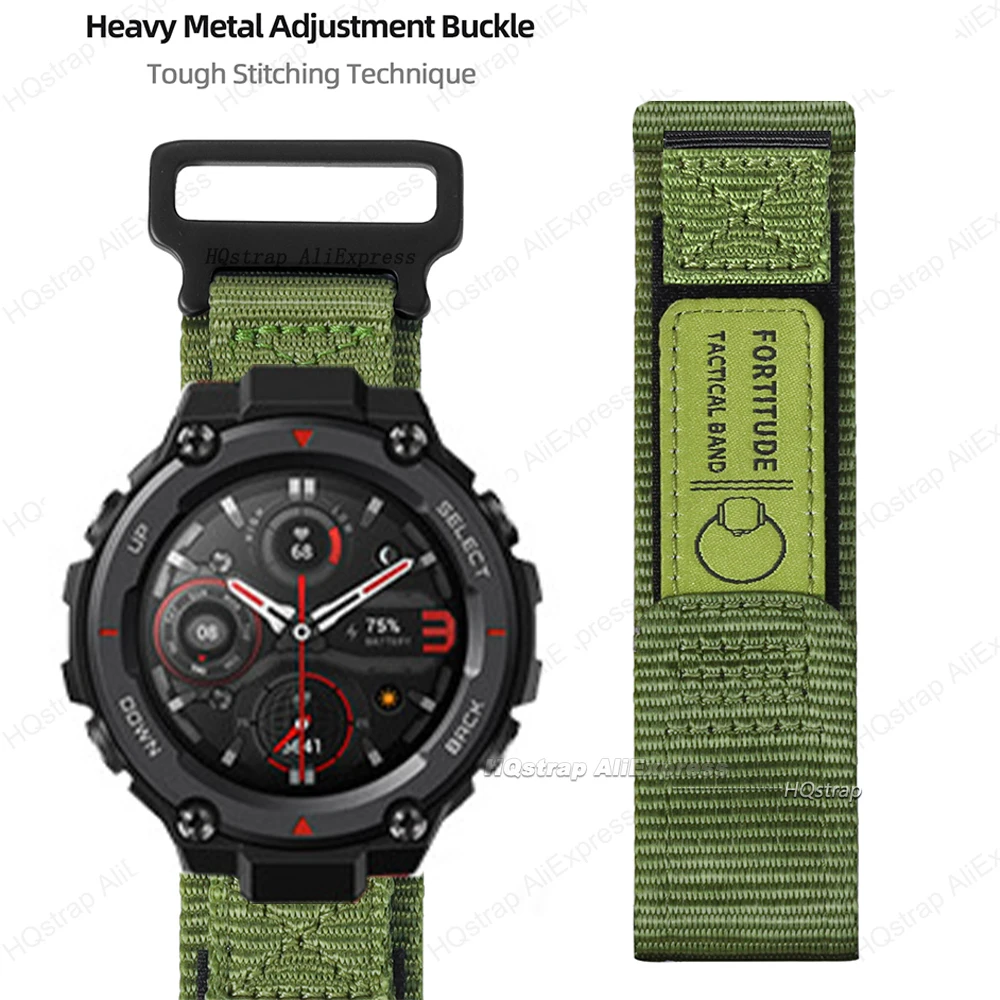 New Sport Nylon Strap for Huami Amazfit T-rex 2 Ultra Watch Band for Amazfit T-rex Pro Tyrannosaurus Bracelet Loop Wristband