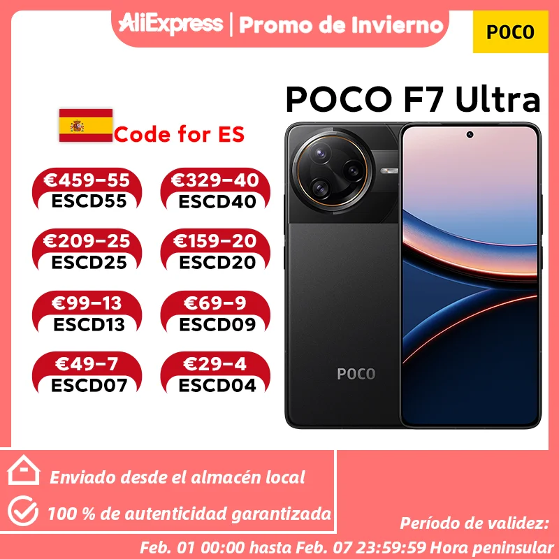 Versão Global POCO F7 Ultra Snapdragon 8 Elite 6.67” AMOLED Display 50MP Triple Camera 5300mAh 120W HyperCharge Cellphone