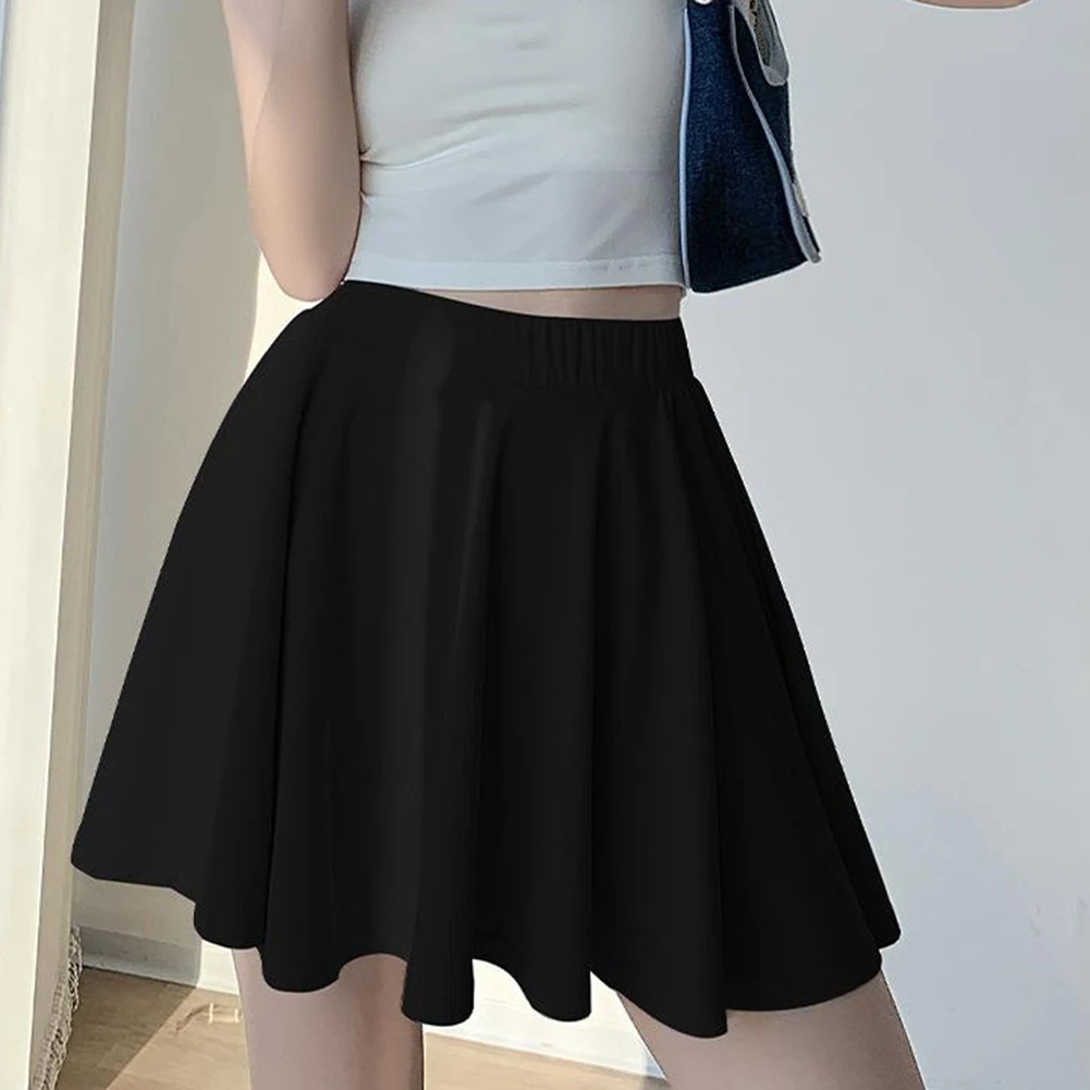 

Повседневная юбка-миди абрикосового цвета с высокой талией, модная, новая, в повседневном стиле, из микроэластичной ткани, с плиссированным дизайном