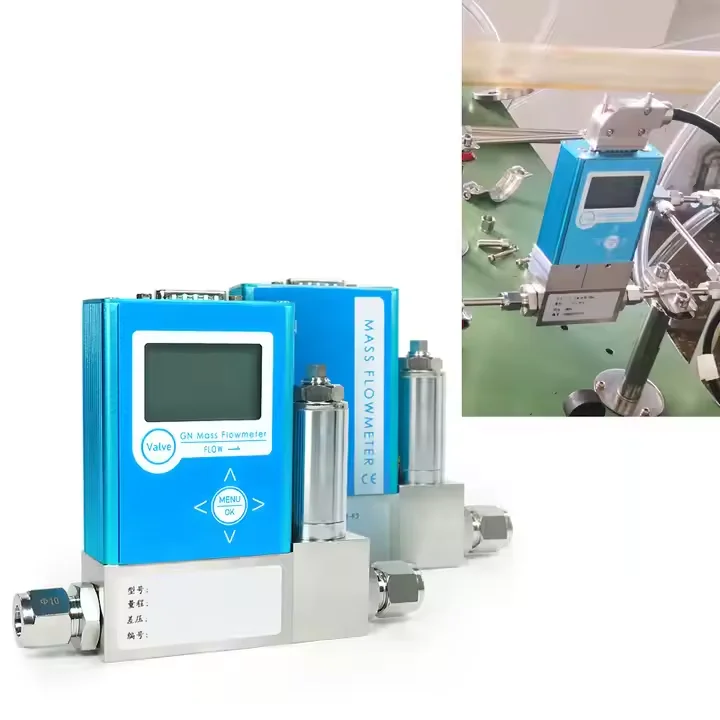 Shanghai Gns High quality LPG Gas Mass Flow Meter Controller air flow sensor with LCD display