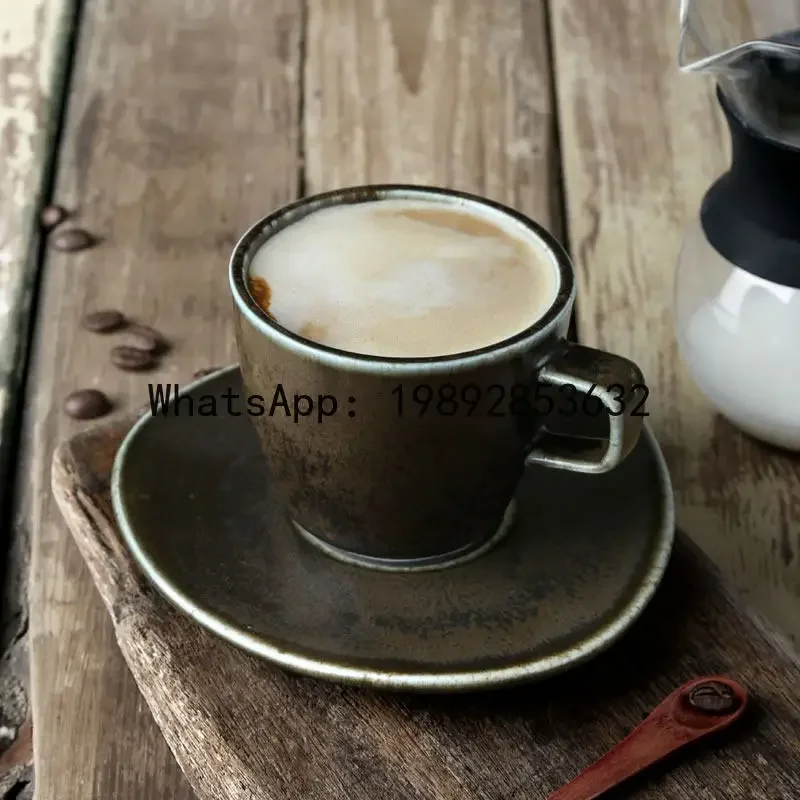 

b153Coffee cup and dish set, ceramic minimalist Nordic style flower tea cup, English afternoon tea cup