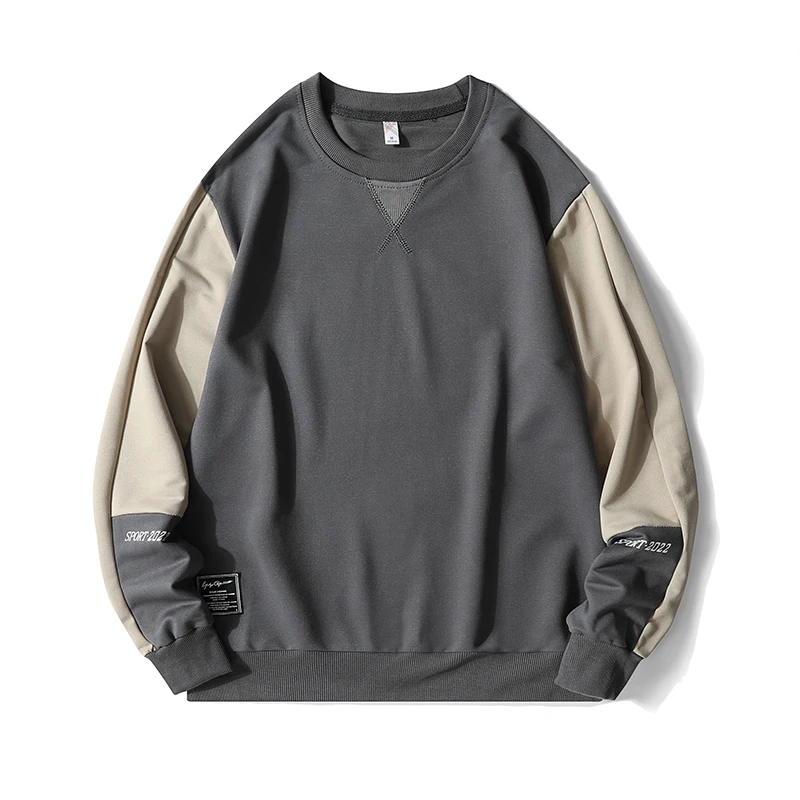 2025 New Men's Casual Sweatshirt Hoodie Men Harajuku Streetwear Pullover Male Patchwork Loose O-Neck Fashion Hip Hop Hoodies