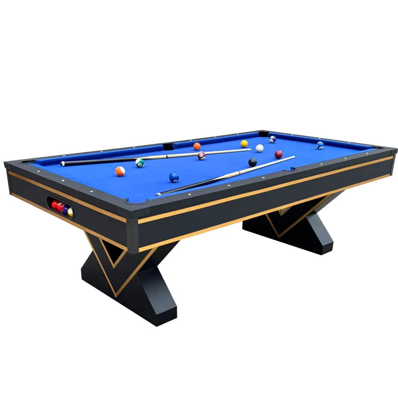 

Бильярдный стол, бытовой американский домашний черный восемь бильярдных столов, мраморная доска, стандартный взрослый два в одном