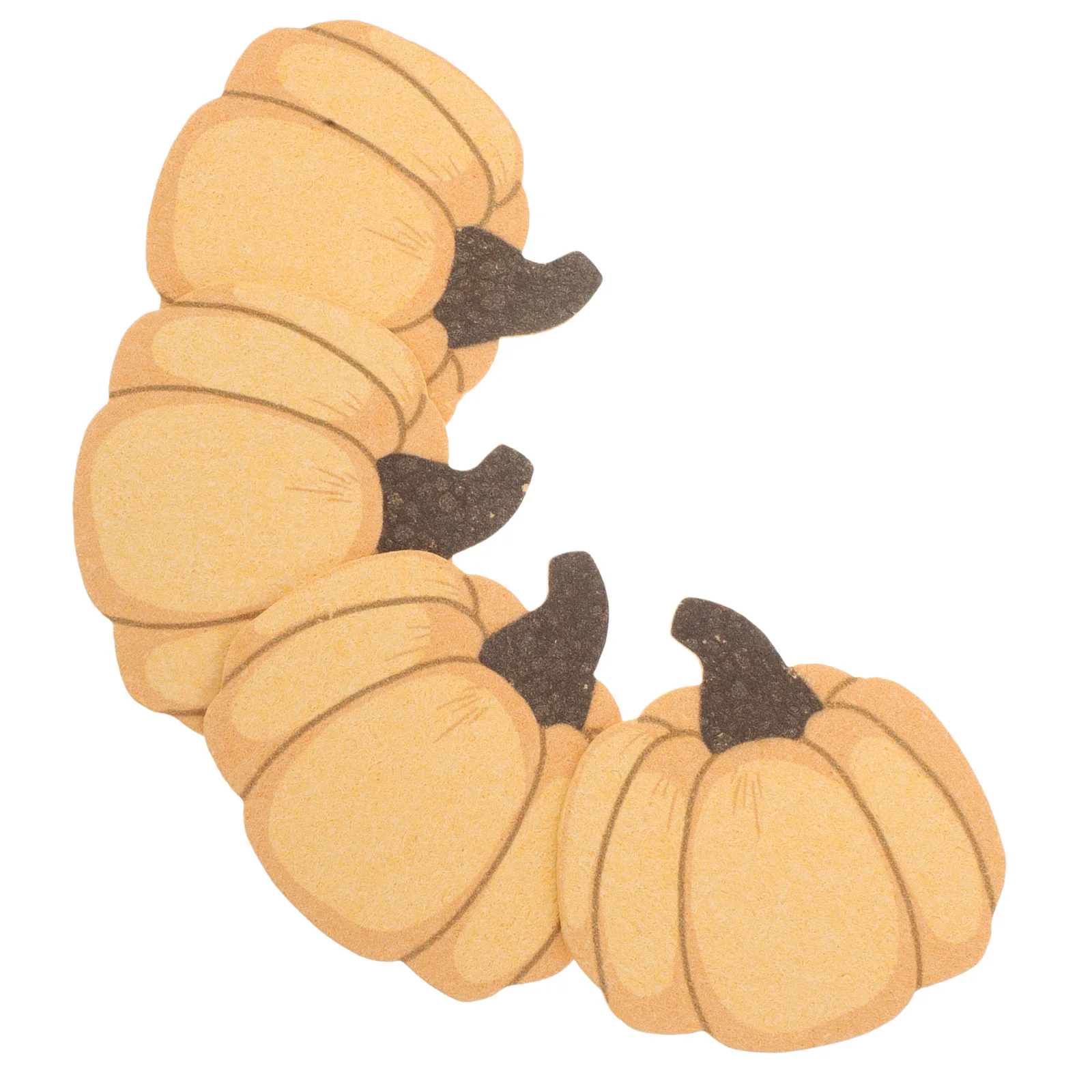 

4Pcs Vegetable Sponges Wood Pulp Natural Cleaner Kitchen Bathroom Dishwashing Scrubber Sponge Soft Pumpkin Orange