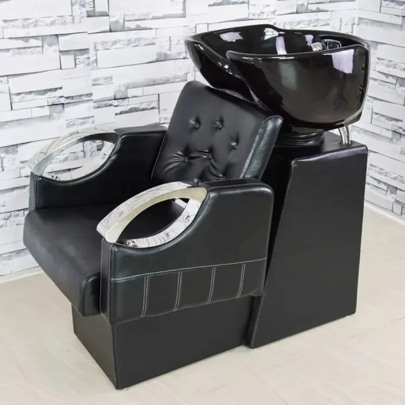 Modern Design Head Spa Barber Shop Hair Flush Professional Salon Shampoo Bed Hair Dedicated Parrucchiere Commercial Furniture