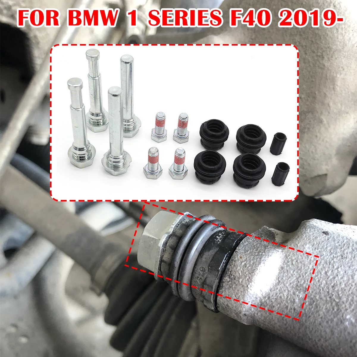

14pcs FOR BMW 1 SERIES F40 MINI CLUBMAN F54 Brake Caliper Cylinder Slider Guide Pin For Disc Housing Bolts Bushing Boot Seal Kit