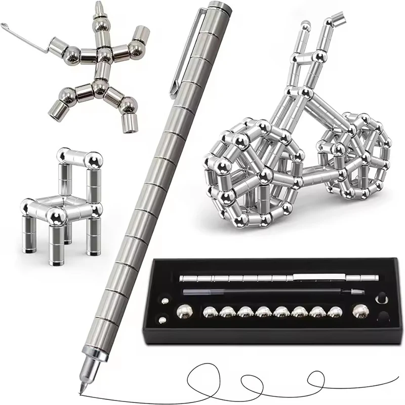 1/2pcs Creative Magnetic Stress Relief Pen Multifunctional Creative Pen Relieves Anxiety and Stress Perfect Gift for Friends