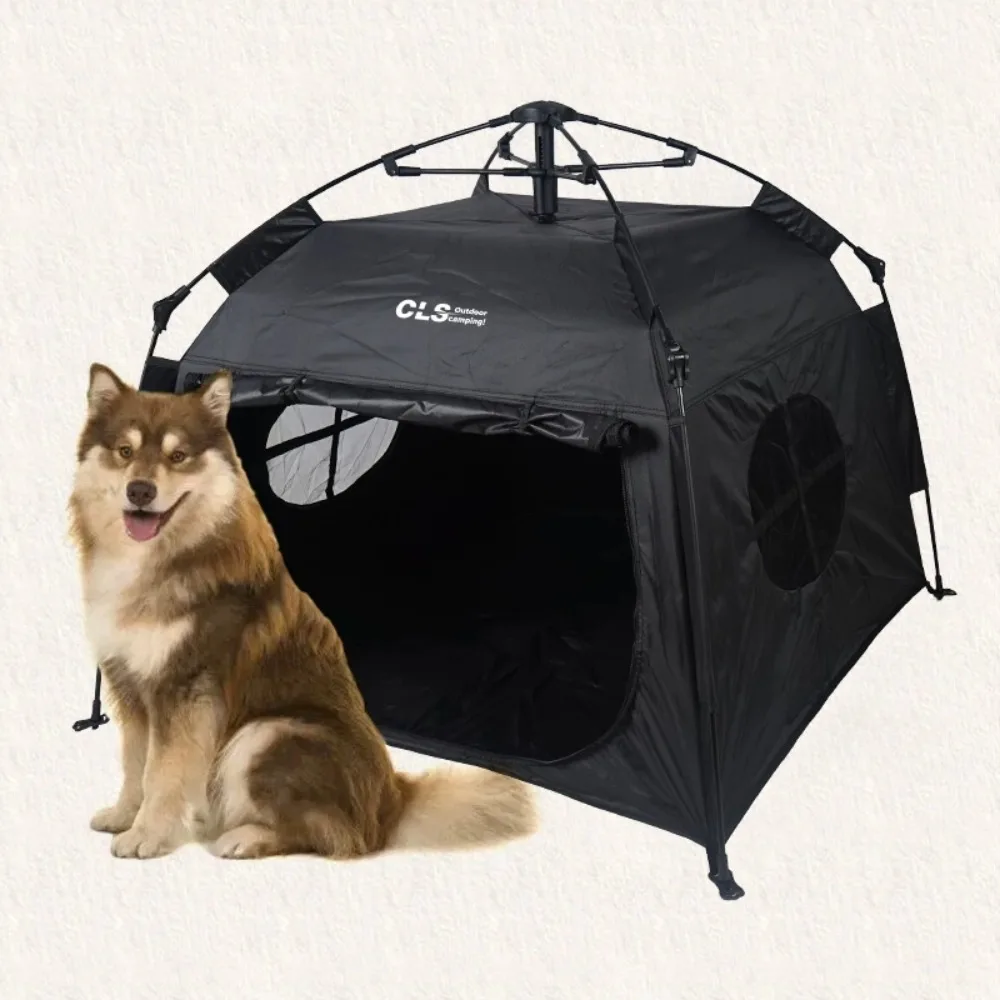 

Portable Pet Tent Foldable Pet Playpen for Dogs and Cats Indoors/Outdoors Fully Automatic Waterproof Pet Tent with Carrying Bag