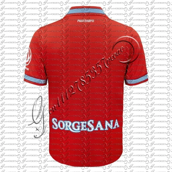 Napoli Partenopei Men's Retro Soccer Jersey Vintage Football Shirt SORGESANA Back Print Home Away Third 3-Color Family Matching