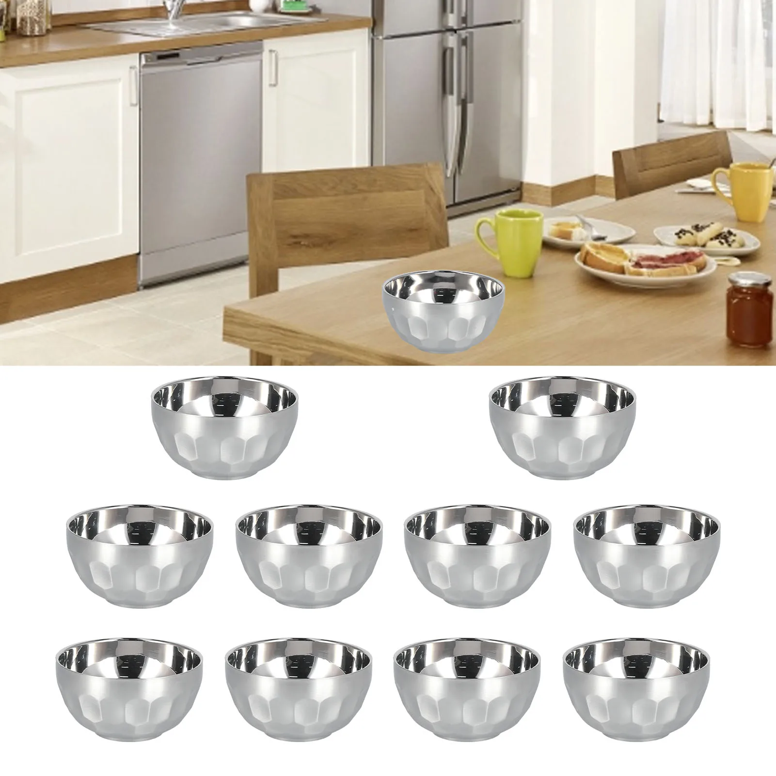 

Контейнер для салата, миска для супа, многофункциональная изолированная нержавеющая сталь с двойными стенками для ресторана, семьи, друзей, дома