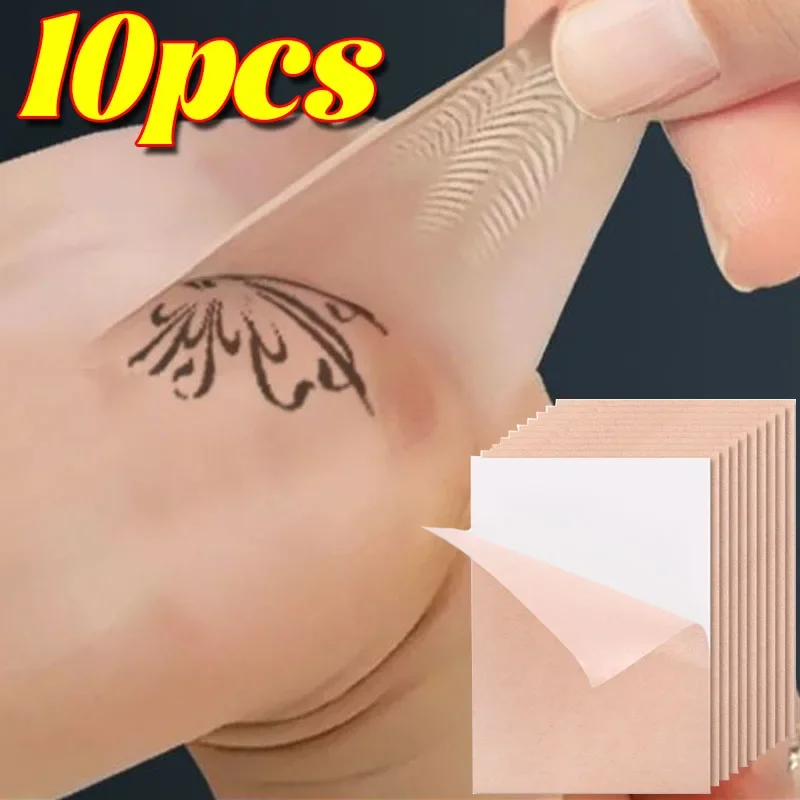 5pcs Skin Color Tattoo Cover Up Patches Scar Concealer Sticker Invisible Cover Artifact Birthmark Tattoo Flaw Concealing Tapes
