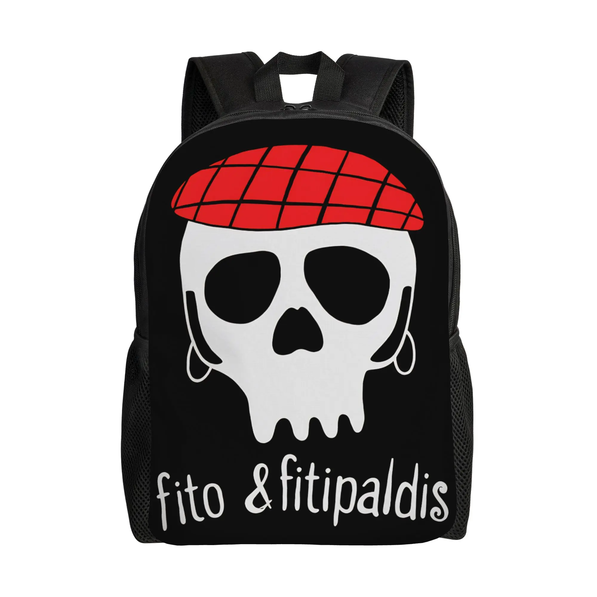 Rock Music Fito and Fitipaldis Backpack  University Backpacks Male Colorful Pattern School Bags Casual Rucksack