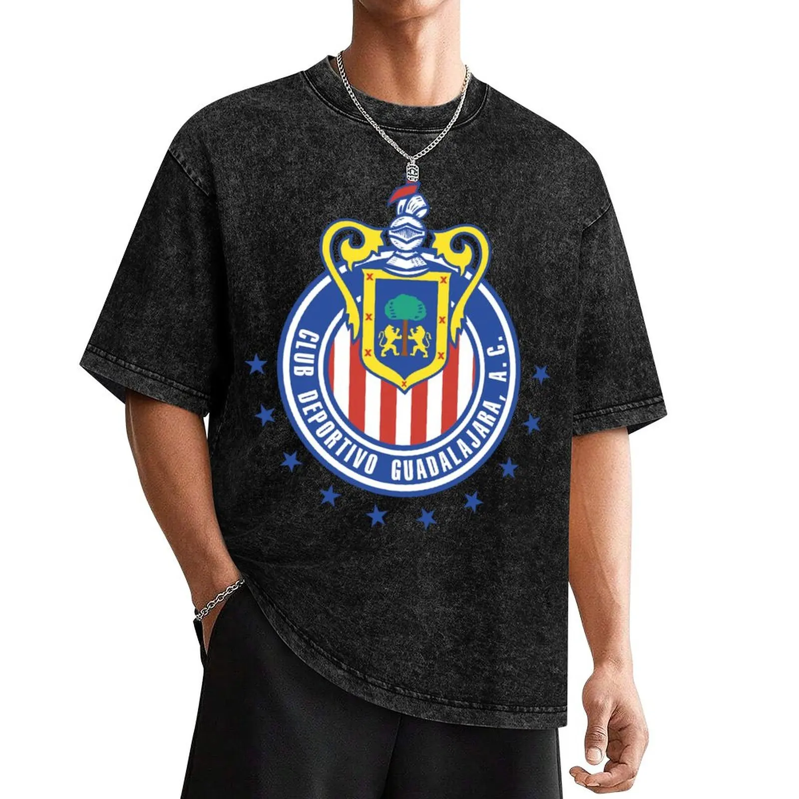 

C.D Guadalajara Crest/Logo T-Shirt cheap stuff T-shirts man big and tall t shirts for men