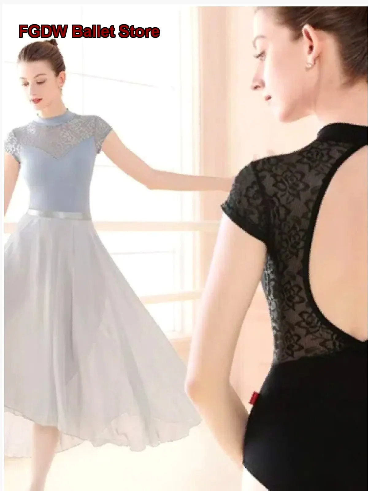 Women's Adult Ballet Practice Leotard Summer Dance Costume Basic Training Art Exam Dance Student Body Suit