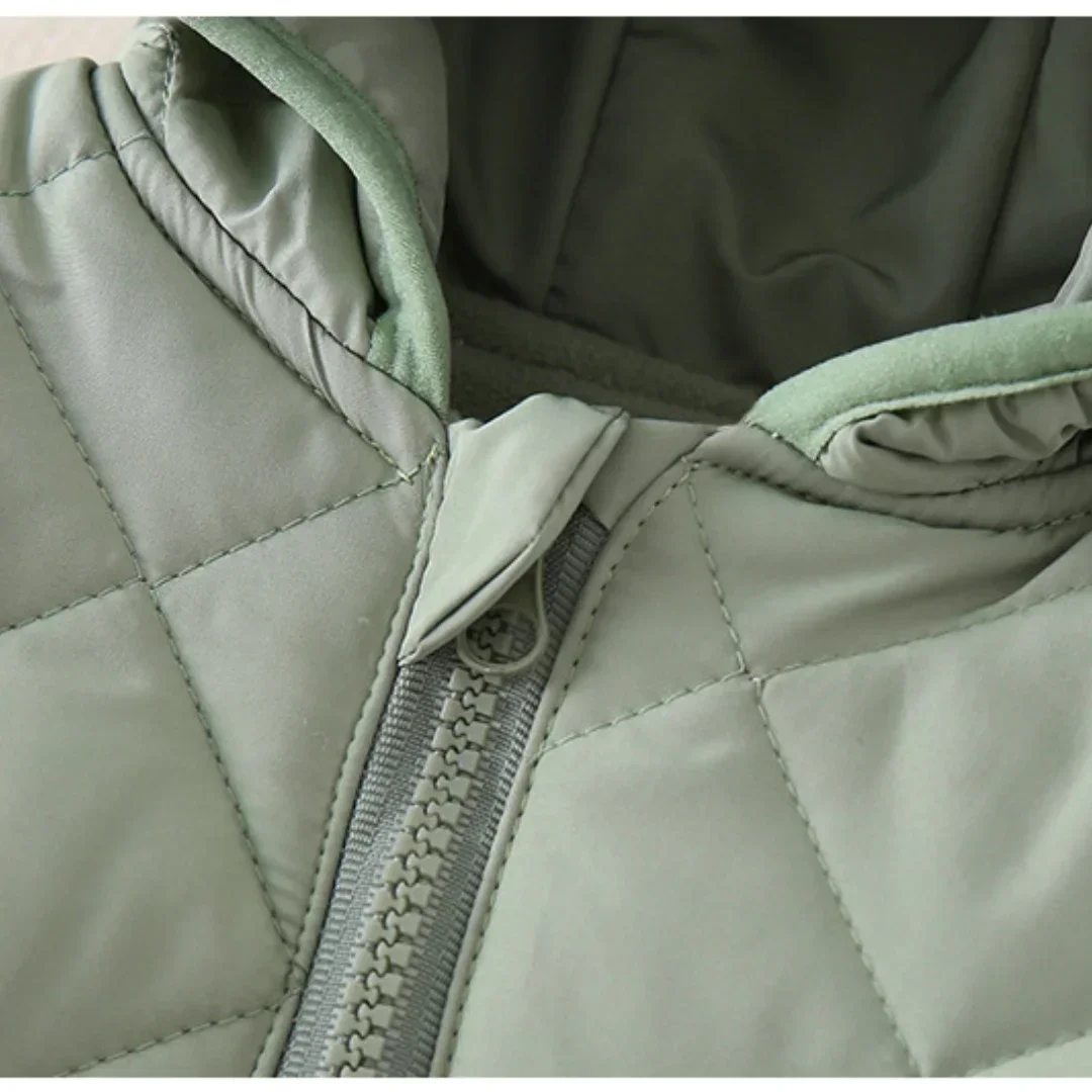 0-3Y الرضع صبي الفتيات سميكة ارتداءها 2025 الوليد الطفل مبطن رومبير الكرتون الدب مقنعين نيسيي الدافئة الشتاء الخريف بذلة #6