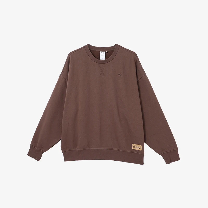 

PUMA, натуральная зимняя мужская и женская винтажная теплая толстовка с круглым вырезом 2024, 629604-65