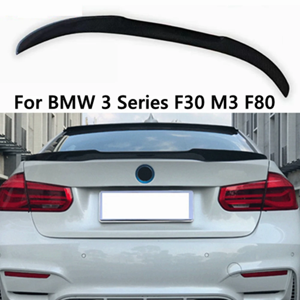 

For BMW 3 Series F30 F35&M3 F80 Sedan V Style Carbon fiber Rear Spoiler Trunk wing 2011-2019 FRP Forged carbon