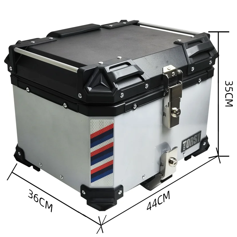 

Quick-release Motorcycle Tail Box 45L Motorcycle Trunk Storage Box
