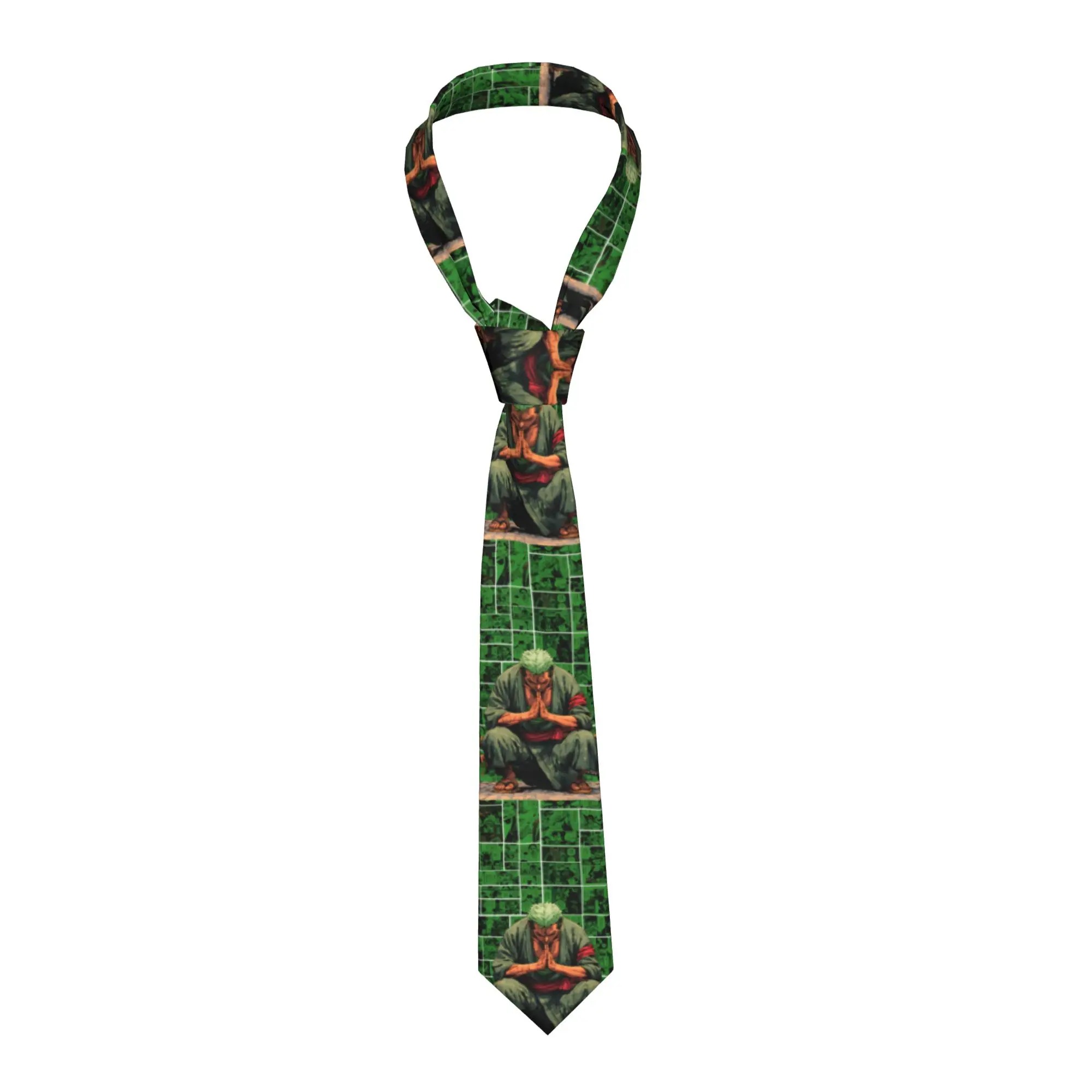 

Fashion Zoro O-One P-Piece Tie for Business Personalized Men Anime Classic Manga Movie Neckties