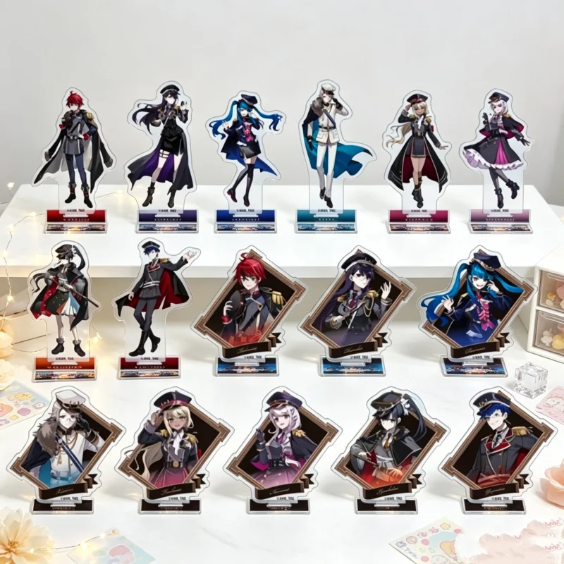 Fan Figurine Decoration HUNDRED LINE -Last Defense Academy- Anime 15CM Acrylic Stand Figure Keychain Takumi Sumino/Eito Aotsuki