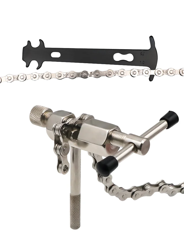 Kit d'outils de réparation de vélo VTT, Pince à maillons de chaîne, Coupe-chaîne, Testeur d'usure de chaîne, Boucle magique pour chaînes 6/7/8/9/10/11 vitesses