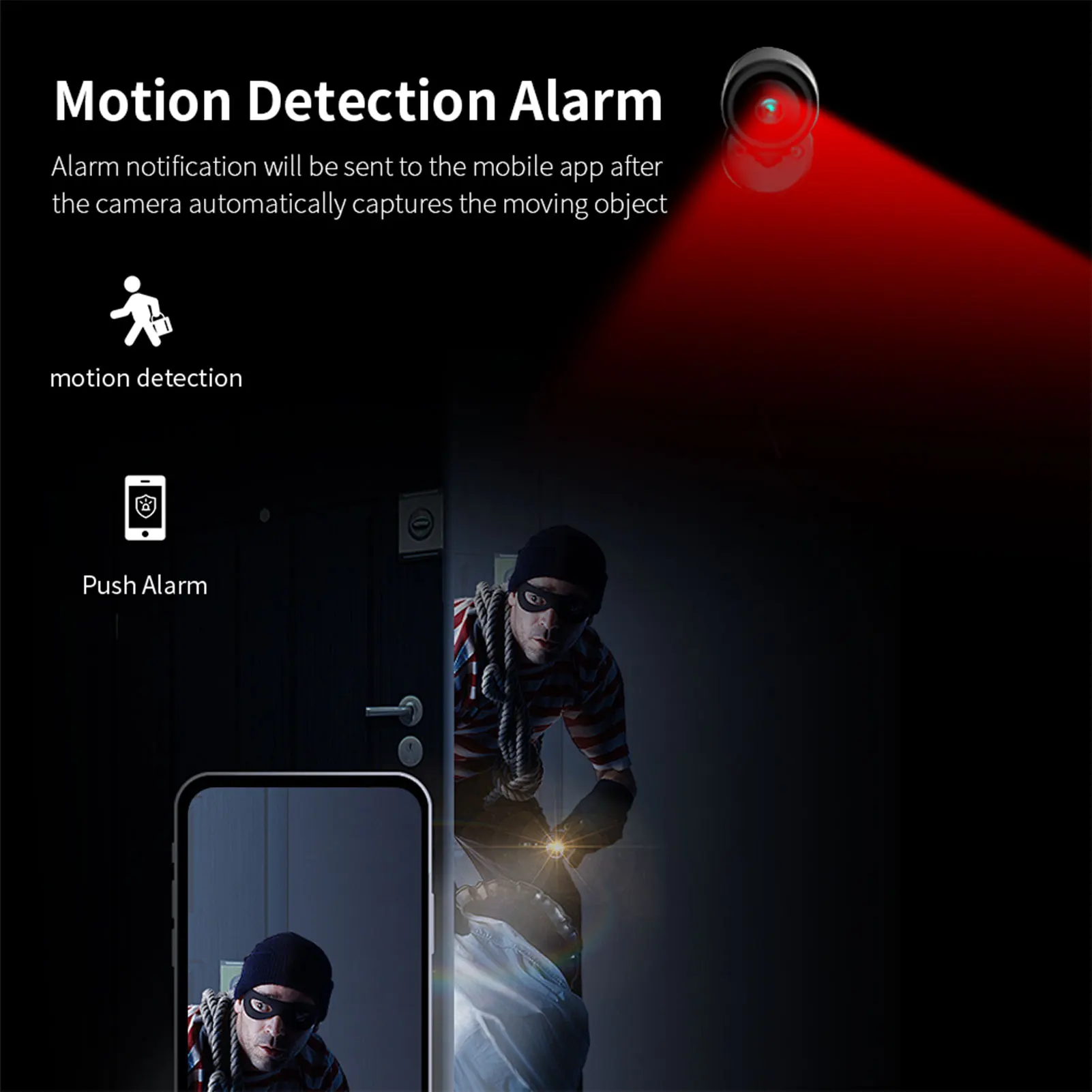 Motion Detection Camera Small Wireless Camera Small Security Camera Wireless App Control Support Motion Detection for Indoor Use