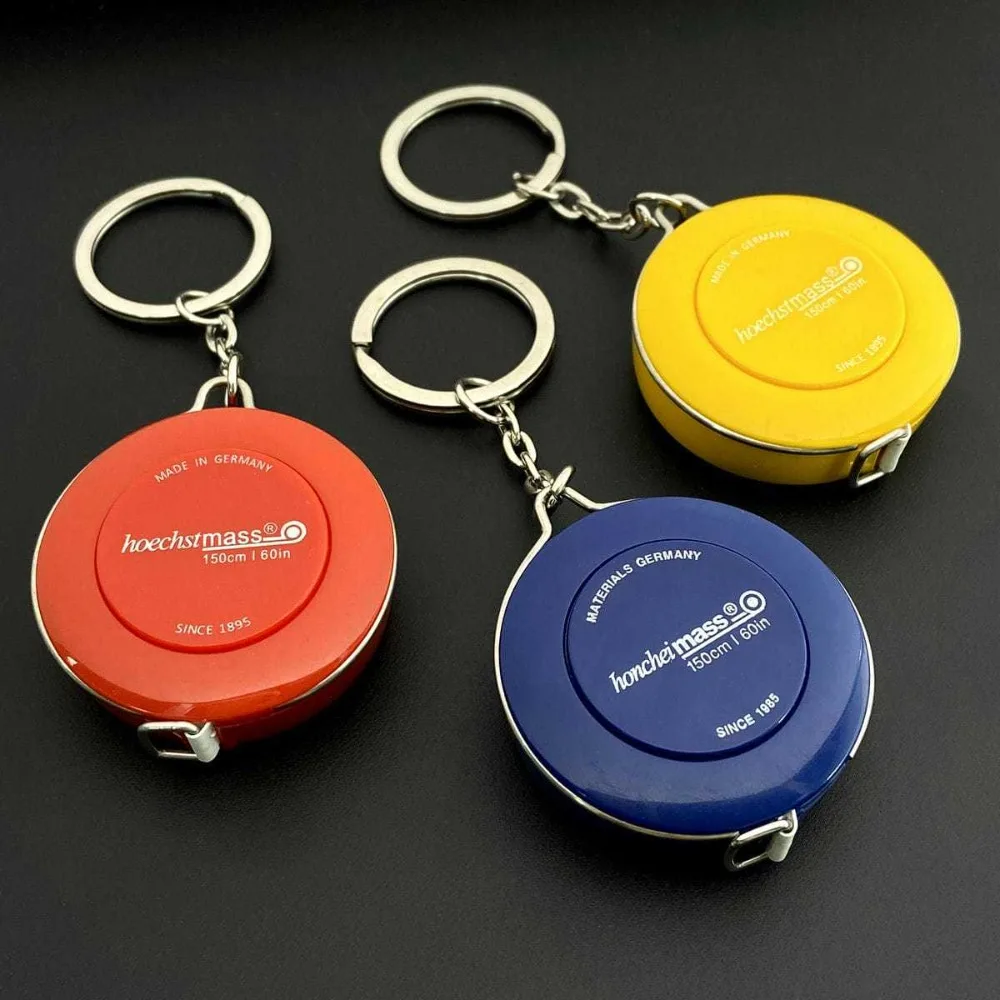 

Mini Pocket Measuring 3D Tape Small Keyring Portable Body Clothing Measure Ruler Keychain Soft Cute Color Key Chain Tool Gift