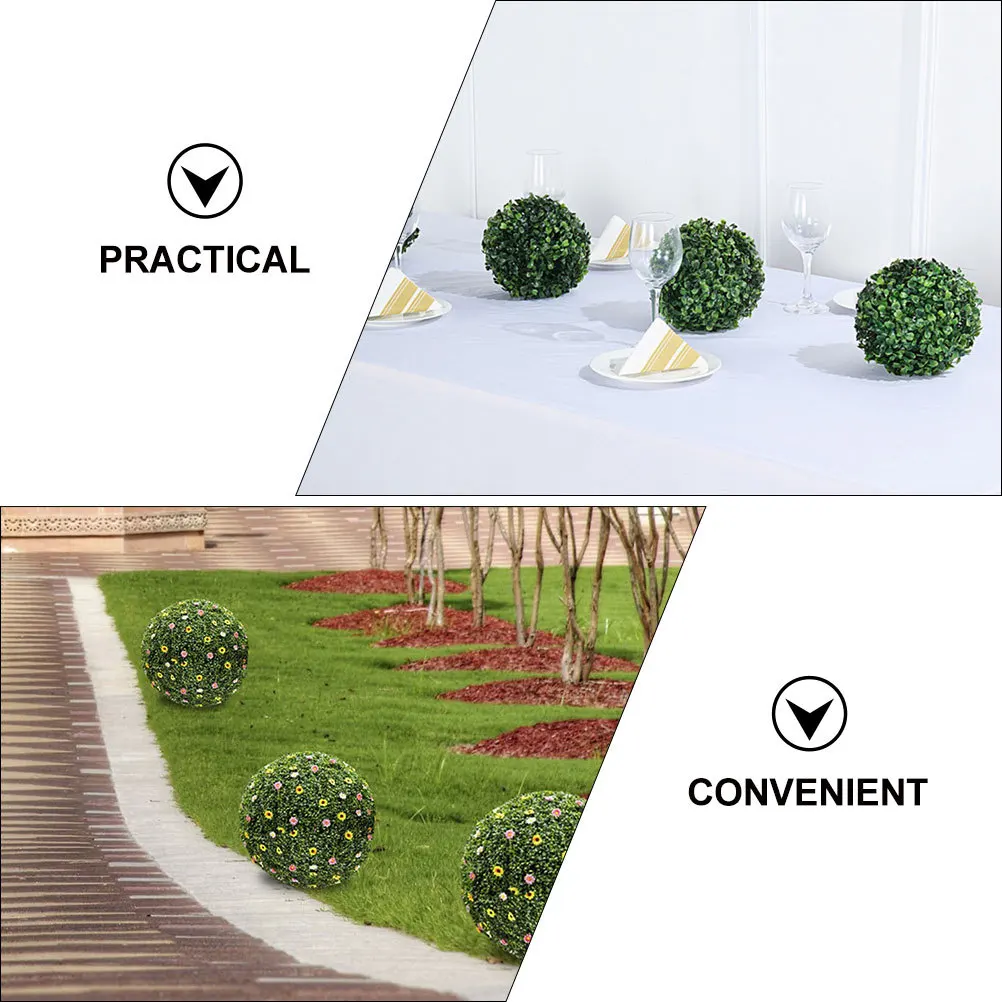 

2Pcs Reusable Plastic Grass Ball Shelf Flower Arrangement Frame Decorative Wedding Props Stylish Home Office Store Decors
