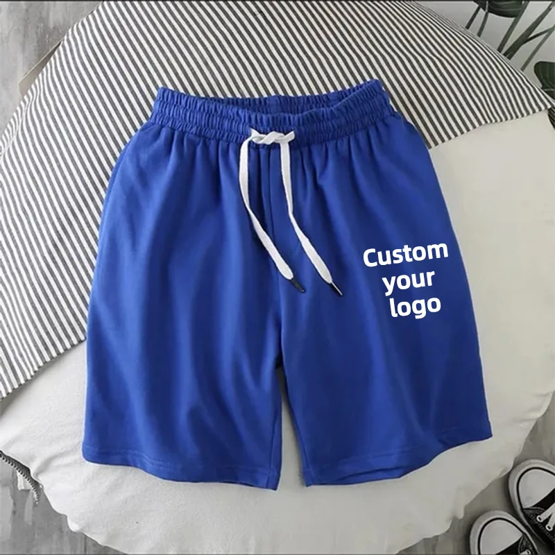 Summer Men\'s Casual Short Custom your logoCasual Jogging Slim Fit Shorts Trousers Comfortable and Breathable 5 Colors