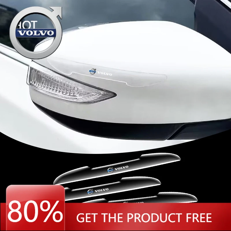 

Эмблемы 2026 Новинка для Volvo, 4 шт., прозрачный бампер для двери автомобиля, защита от столкновений для Volvo R Design T6 AWD C30 C40 C50
