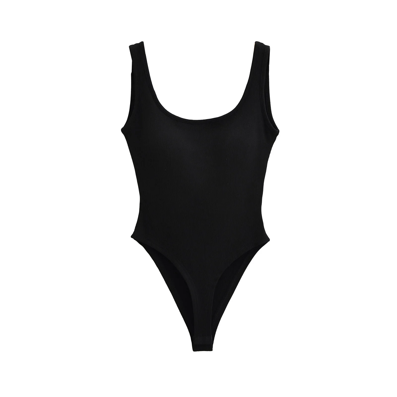 섹시 윈드 U넥 스트랩 베스트 여성 타이트 발란스 속옷 베이스 레이어 원피스 옷 (가슴 패드 포함)