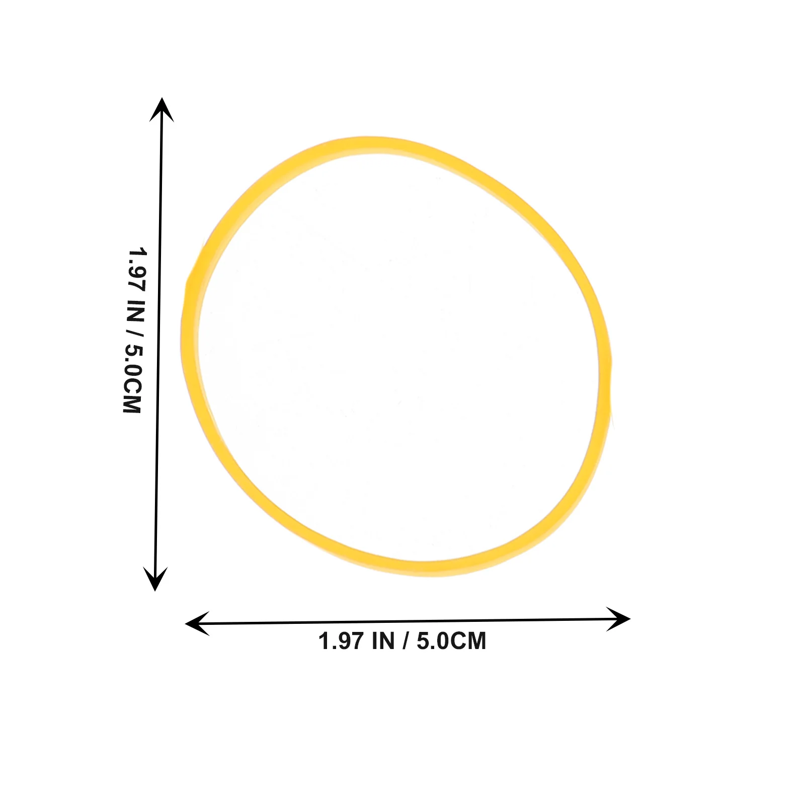 580pcs High Elasticity Rubber Bands Yellow Thick Stretchy Rings For Home Office Hair Fixing Craft Supplies Elastic Rubber Band