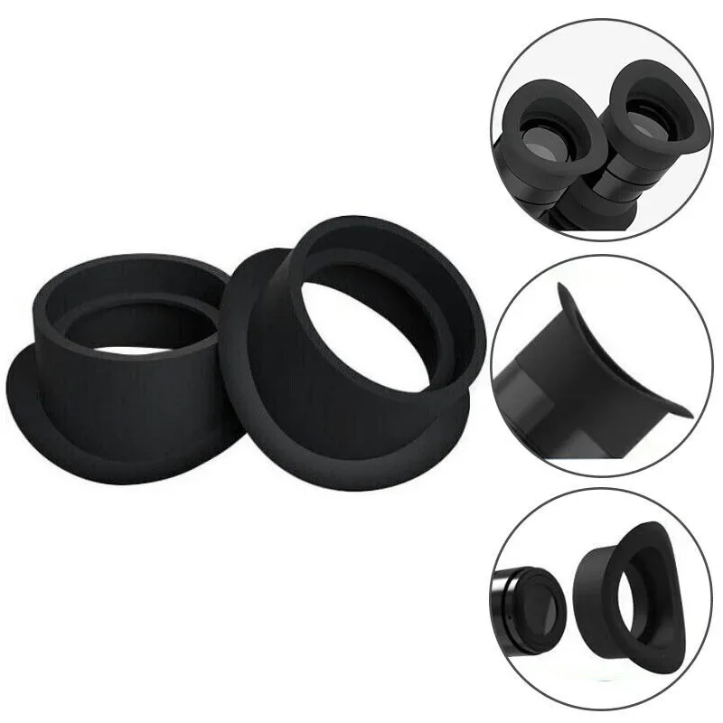 2PCS 35mm Eyecup Eepiece Cover for Microscope Skin Friendly Eye Care Soft Rubber Eye Shield Stereo Microscope 1 Pair Eye Guards