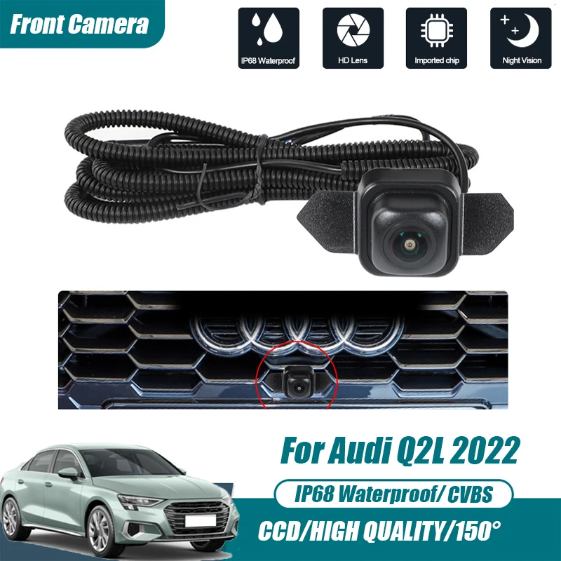 

Car Front View Parking CCD Night Vision LOGO Camera 150° Waterproof CVBS HD AHD For Audi A3 A3L 2021 QS8285 Enterprising