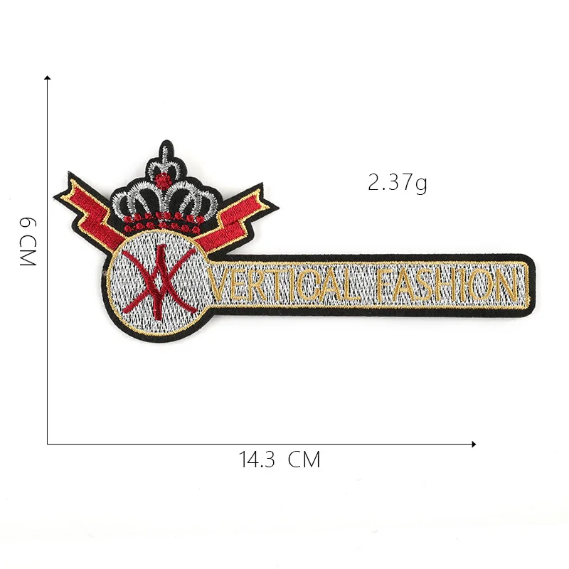 9Pcs/set Crown pattern Ironing Embroidered Patch DIY Clothes T-Shirt Sew Denim Backpack Fashion medal  badge Decoration