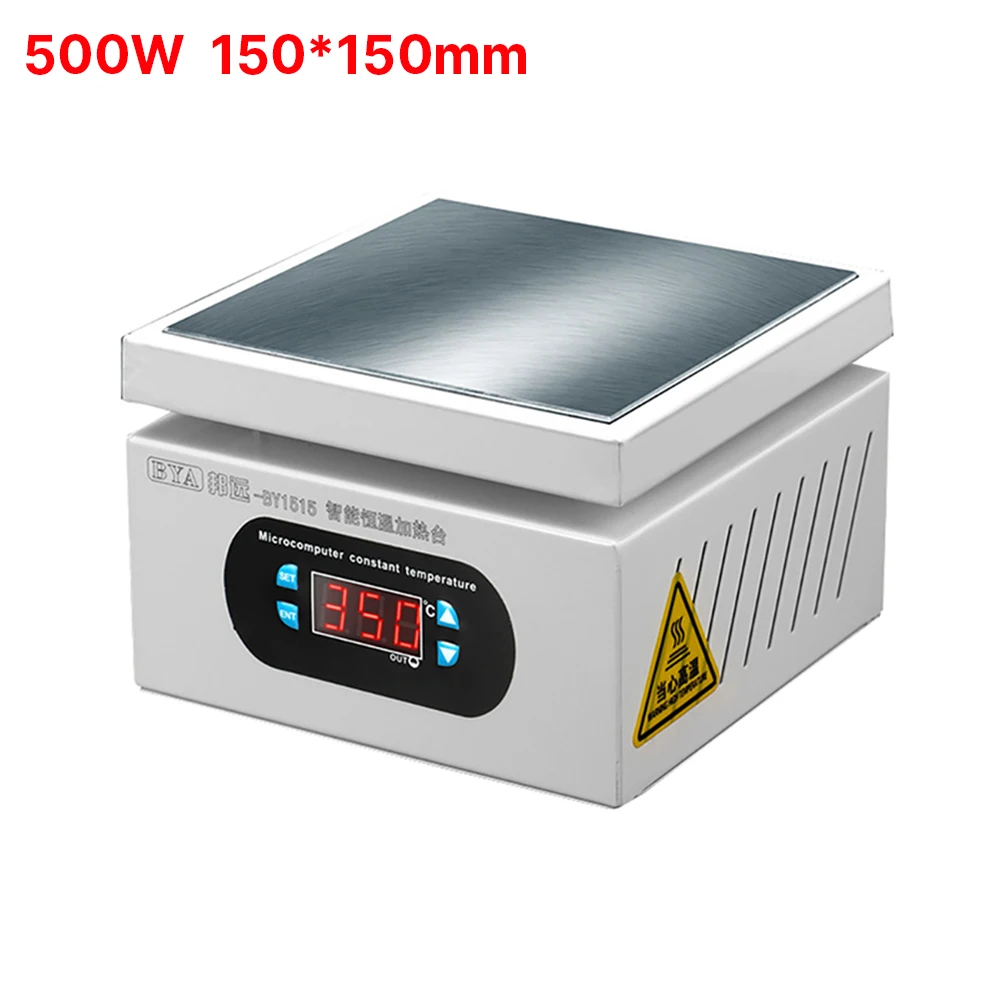 500 W Mikrocomputer Elektrische Heizplatte Rework Löten Vorheizstation Schweißer 150X150mm 0-400 ° C