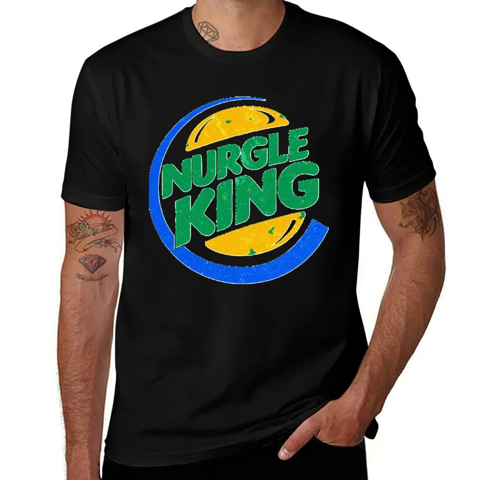 Nurgle King T-Shirt Basic Simple Design Short Sleeve Shirt