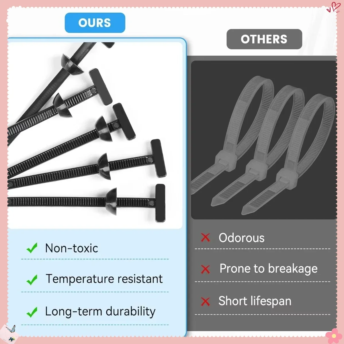 

Профессиональные кабельные стяжки, устойчивые к ультрафиолетовому излучению, 100 шт., комплект креплений для ремонта автомобилей для бампера, крыла, зеркала, жгута проводов и зажимов для кузова