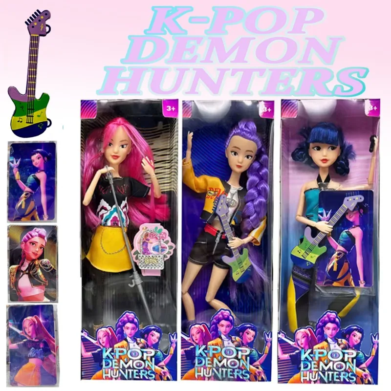 

2025 НОВИНКА Аниме KPop Охотники на демонов Кукла Виниловая игрушка Руми Мира Зои Персонаж Виниловая маска Фигурка Подарок на день рождения Фан-клуб Подарки