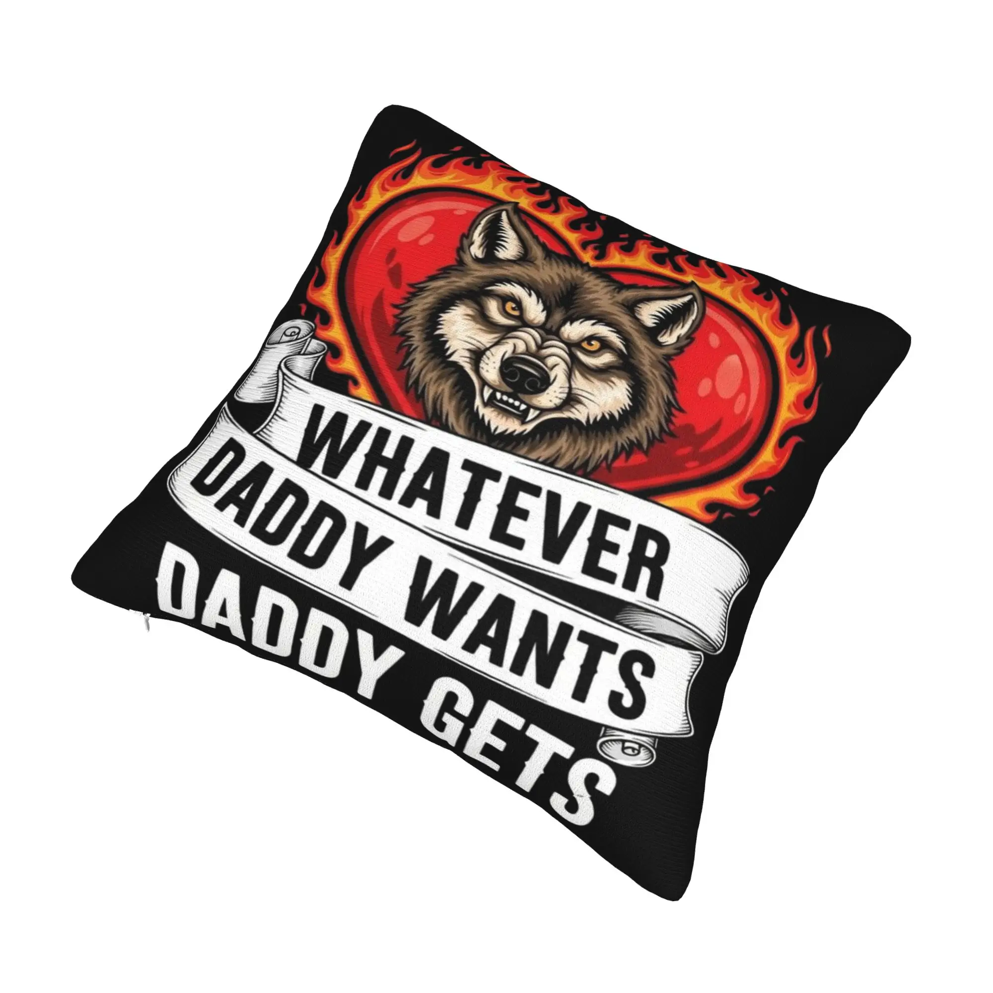 Decorative Pillowcase Whatever Daddy Wants Daddy Gets  Product Sofa  Pillow Case Cover Zipper Multiple Sizes