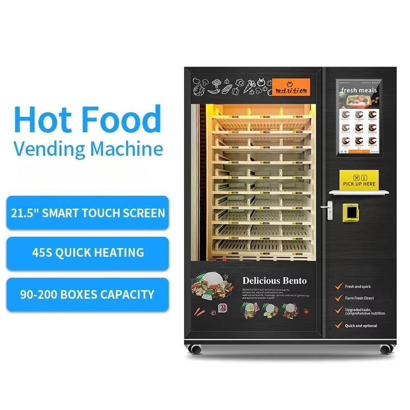 Supplier Customized Hot Food Vending Machine Ready to Eat Meals Vendor with Constant Heating Function