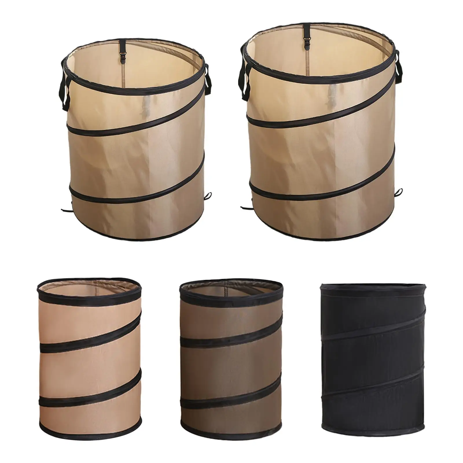 Folded Trash Bin Folding Durable Camping Trash Can for Garden Home Outdoor